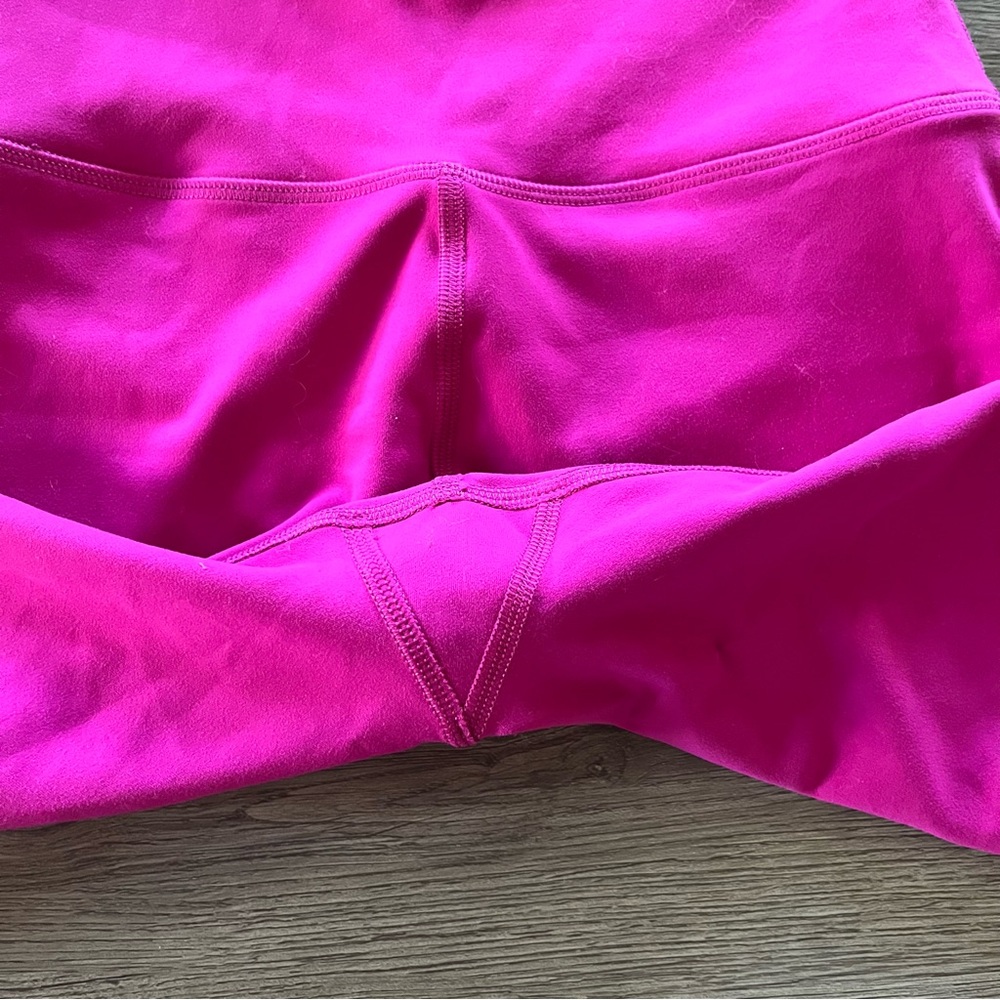 Lululemon Wunder Train High Rise Short 8" Ripened Raspberry - Picture 2 of 5